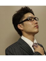 ワイズバーバー ギンザ  神田御茶ノ水店(Y's BarBer GINZA)&nbsp;メンズカット×爽やかアップバング×スーツスタイル<理容室>