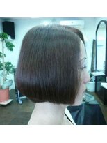 ブラウン ブラウン ヘアカラー+カット+ヘナ髪質改善トリートメント