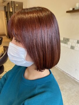 ネオリーブニコ 大井町店(Neolive Nico) ブリーチ無しで作るチェリーレッドカラー