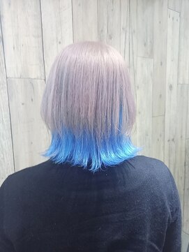 トムキャット(TOM CAT) ウルフdeホワイト×ミズイロインナーカラー