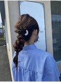 編みおろしヘアセット