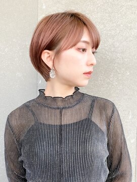 ロンド レグリーズ 立川(Lond leglise) ショート×顔周り×前髪×シルキーベージュ×グレージュカラー