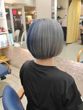 シャローム(SHALOM) ２トーン　ライトブルー／シルバー