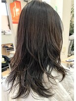カットハウス はさみの部屋&nbsp;ロングハイレイヤー/デジタルパーマ/ゆるふわ/シースルーバング