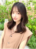 20代30代40代◎前髪パーマグレーベージュレイヤーロング黒髪