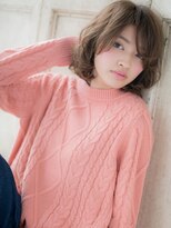 クオーレ ヘア アンジュ 水戸店(CUORE HAIR ange)&nbsp;水戸/イルミナカラー前髪パーマ/グレーベージュ/レイヤーロングc