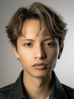 オーシャントーキョーオーバー 渋谷(OCEAN TOKYO OVER)&nbsp;韓国マッシュセンターパートダウンパーマニュアンスパーマウルフ