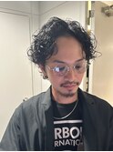 スパイキーショートツイストスパイラルメンズパーマラルフカール