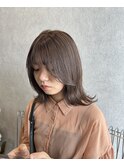 【qpula井手素子】ツヤベージュブラウン