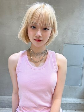 ロイド(Lloyd) 【Lloyd 大宮】ホワイトベージュ×丸みボブ