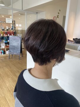 サラ 新宮店(SARA) 【福岡新宮】ボリュームアップショート×艶出しトレンドカラー