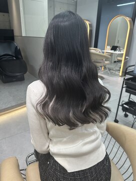 ロンドメリア 天神大名店(Lond Melia) ★丸型逆三角ホワイトグレージュデジタルパーマチェリーブラウン