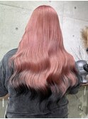 ハイトーンピンク×エンドカラー