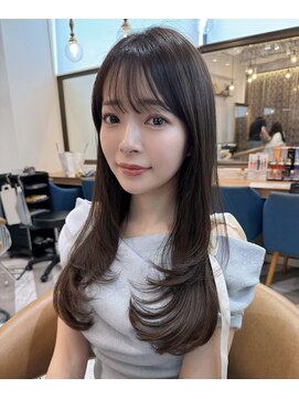 ロンドアベニール 北千住(Lond avenir) くびれヘア/顔周り/韓国/レイヤーカット/黒髪/ロング/前髪北千住