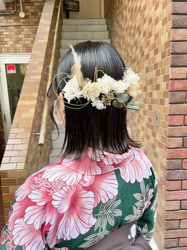 テトラ バイ ネオリーブ 横浜西口店(tetra by neolive) ボブ　飾りつけ　水引き　卒業式袴着付け　ヘアセット横浜★