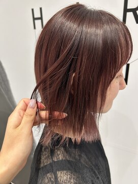 ハルキミナト ジャパン ヨコハマ(HARUKI MINATO japan YOKOHAMA) 秋　ピンクブラウンカラー　20代/30代/40代女性