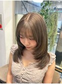 Lomalia表参道/ハイレイヤー×ベージュで韓国ヘアに!