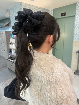 高めポニーテール