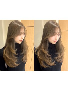 シュガー(Sugar) 透明感カラー/ワンホンヘア/韓国ヘア/顔まわり/大阪/梅田