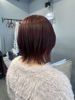 リベロ 柏(Libero) red color × wolf cut