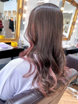 コワファースト させぼ五番街店(COIFF1RST) pink×inner color