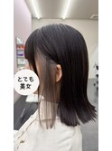◎色落ち神！大人グレージュ×インナーカラー×パツっとBOB