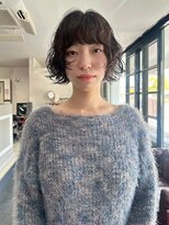 ナービス(NARVIS)&nbsp;ショートボブ/ゆるふわパーマ/ダークブラウン