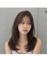 ララルーモ 渋谷公園通り店(LaLarOomo)&nbsp;【垢抜けアンニュイ】束感シースルー×フェイスレイヤー