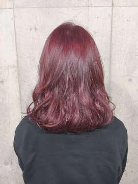 サロンドミルク 原宿(salon de MiLK) ケアブリーチ×レッドバイオレット