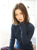 大人かわいいミディアムヘア／ザシー　アフロート
