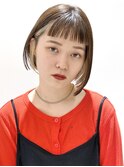 パツっと前髪♪大人かわいいインナーハイライトカラー