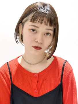 ピークアブー アヴェダ 池袋東武(PEEK-A-BOO AVEDA) パツっと前髪♪大人かわいいインナーハイライトカラー