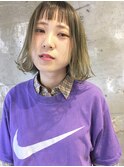 カーキgraige×パツンとオン眉【teru_1004】インスタで公開中！