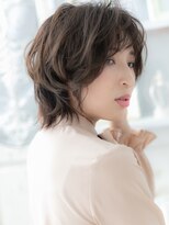 モッズヘア 上尾西口店(mod's hair) 外国人風ゆるふわカール小顔抜け感ボブウルフb上尾20代30代40代