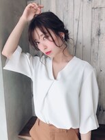 クシュ 所沢東口店(kusyu...) カーキグレージュマッシュショートボブフェザーバング(所沢)