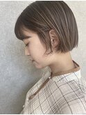 天神/大名/グレージュ/ハイライト/ボブ/切りっぱなしボブ
