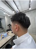 韓国メンズ短髪フェイド風グラデーション刈り上げ韓国ストリート
