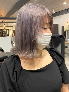 ムク 横浜店(muku) ミルクティーベージュダブルカラーケアブリーチインナーカラー