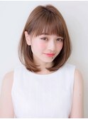 Say.吉田伊織×大人可愛い×ワンカールミディアム×ベージュ