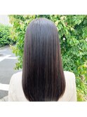 潤艶髪質改善♪水素トリートメント×暗髪透明感カラー
