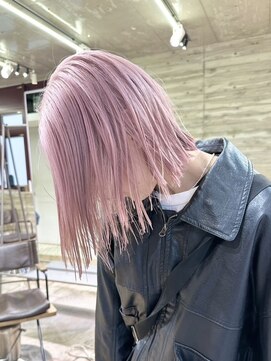 ヲタク(wotaku.) ホワイトピンクラベンダーダブルカラーケアブリーチハイトーン