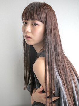 ラパンセノアール(LA PENSEE NOIR)の写真/【浄心・浅間町】元からストレートのような自然な仕上がり♪ピンッとまっすぐすぎないナチュラルな美髪に！