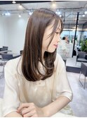 ☆大人レイヤーワンカール艶髪顔周りカット