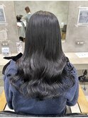 暗髪/韓国/透明感/地毛風カラー