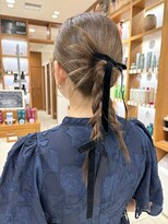 ピークアブー アヴェダ アトレ恵比寿(PEEK-A-BOO AVEDA)&nbsp;カチモリ　ツインシニヨン　y２k 編みおろし　韓国ヘア