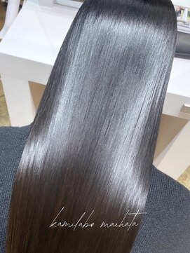 カミラボ(KAMI LABO) 暗めカラー 美髪縮毛矯正ストレート 髪質改善 トリートメント