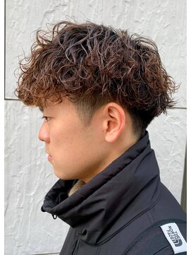 ジーニー 新百合ヶ丘(Genie) ダークアッシュニュアンスパーマ韓国マッシュベリーショート