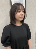 外ハネ鎖骨ボブ