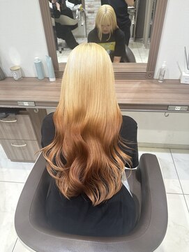 抜きっぱなし風逆グラデーションカラー