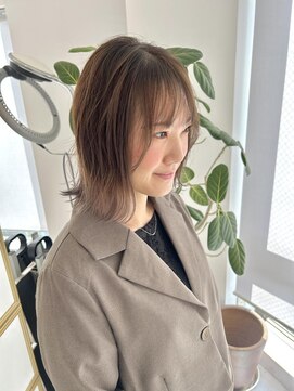 ビビディ バビディ ブー 河原町三条店(Bibbidi.bobbidi.boo) 切りっぱなしボブ×裾カラー